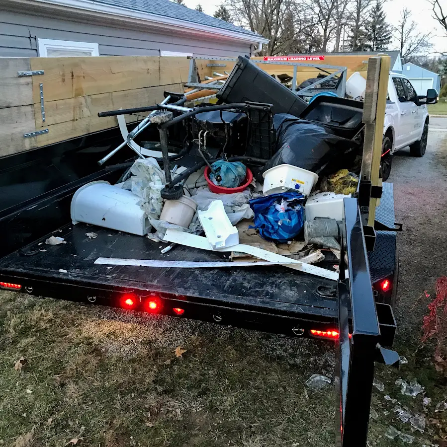 Roll-off dumpster delivered to a residential driveway in Wylie